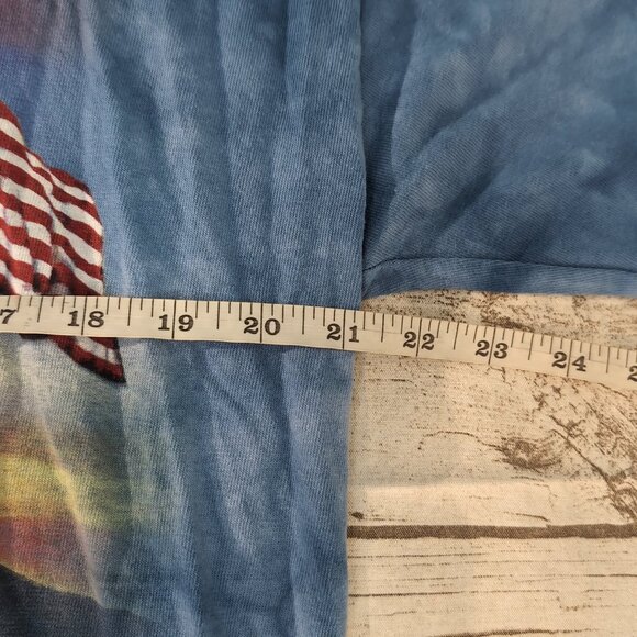 The Mountain Route 66 Biker Graphic T-Shirt Blue Tie-Dye USA – Men’s Large - Picture 5 of 8